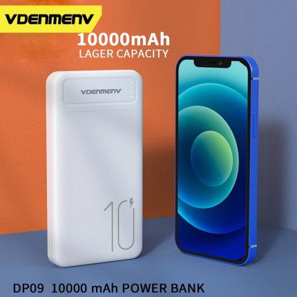 VDENMENV DPO9 Dual USB And Type C 10000mAh Power bank with 5V 2.1A Output image